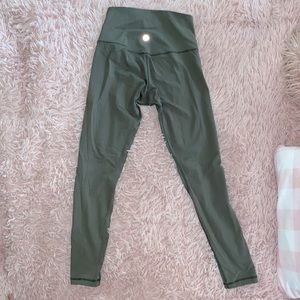 Lululemon army green leggings